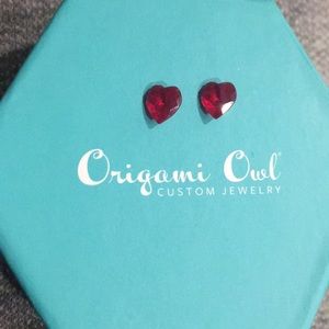 Origami Owl Crystal Heart Charm